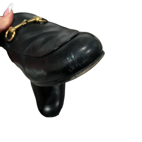 Gucci Men's Princetown Fur Mule slide Loafer Size 8 - Picture 8 of 13